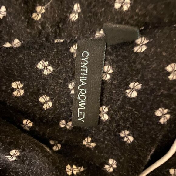 Cynthia Rowley shortie Pajamas -XL black /white , rayon spandex - Picture 3 of 5